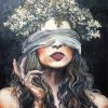 Blindfolded Lady Diamond Painting