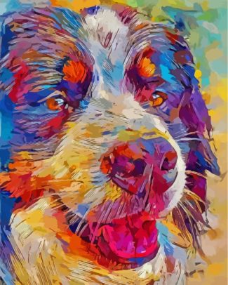 Colorful Great Pyrenees Diamond Painting