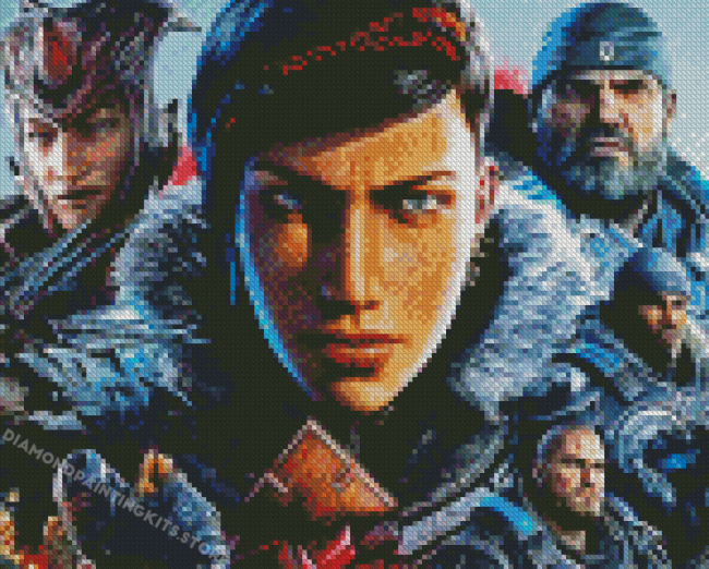 Gears Of War Game Characters Diamond Painting