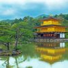 Golden Palace Japan In Forest Diamond Painting