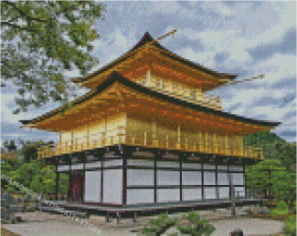 Golden Palace Japan Kinkaku Ji Diamond Painting