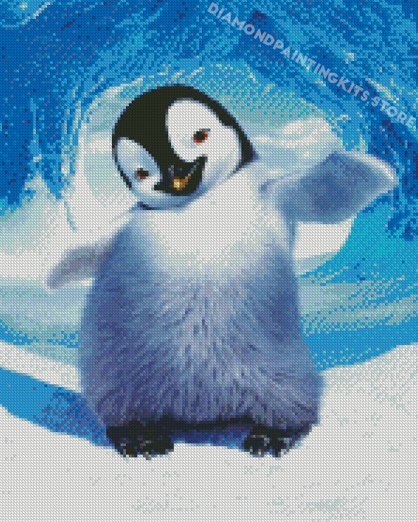 Happy Feet Penguin Diamond Painting