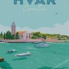 Hvar Croatia Poster Diamond Painting