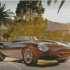 Jaguar E Type With Sunset Diamond Painting
