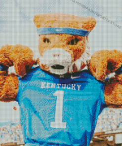 Kentucky Wildcats Football Mascot Diamond Painting