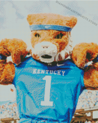 Kentucky Wildcats Football Mascot Diamond Painting