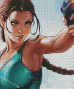 Lara Croft Diamond Painting