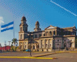 Plaza De La Revolucion Managua Nicaragua Diamond Painting