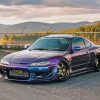 Purple Nissan Silvia S15 Sport Car Diamond Painting
