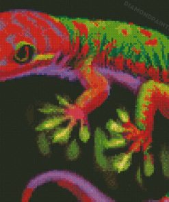 Rainbow Colourful Gecko Diamond Painting