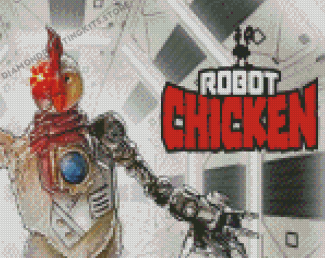 Robot Chicken Cartoon Diamond Painting