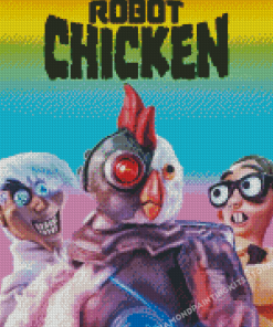 Robot Chicken Poster Diamond Painting