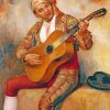 Spanish Man Guitarist Diamond Painting