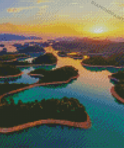 Thousand Islands At Sunset Diamond Painting