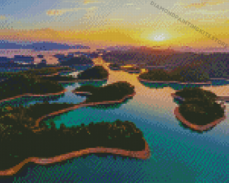 Thousand Islands At Sunset Diamond Painting