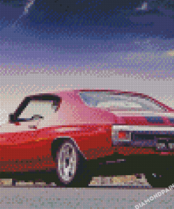 Vintage Chevy Chevelle Ss Car Diamond Painting