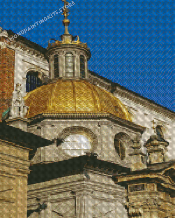 Wawel Royal Castle Golden Roof Diamond Painting