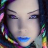 Asian Lady With Blue Lips Diamond Painting