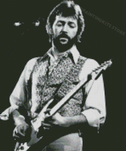 Black And White Young Eric Clapton Diamond Painting