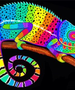 Colorful Chameleon Diamond Painting