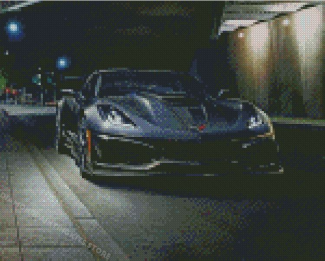 Cool Black Corvette Diamond Painting