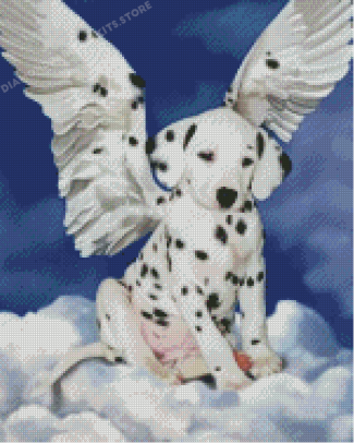 Dalmatian Angel Puppy Diamond Painting