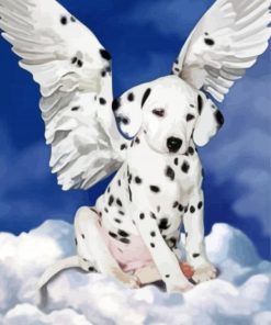 Dalmatian Angel Puppy Diamond Painting