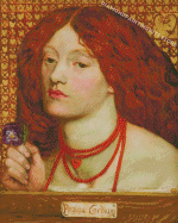 Gabriel Rossetti Regina Cordium Diamond Painting