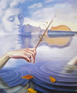 Nature Girl Playing Violin Diamond Painting