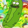 Pickle Rick Animation Character Diamond Painting