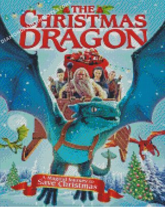 The Christmas Dragon Poster Diamond Painting