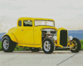 Yellow 1932 Ford Coupe Diamond Painting