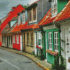 Aalborg Town Houses Diamond Painting
