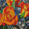 Aesthetic Orange Roses Diamond Painting
