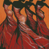 African American Dancing Girls Diamond Painting