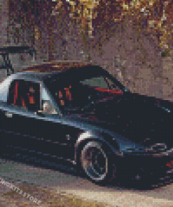 Black Mazda Miata Diamond Painting