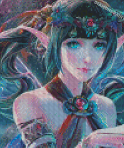 Blue Fairy Elf Diamond Painting