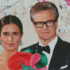 Colin Firth With His Wife Diamond Painting