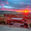 Colorado Red Rocks Park And Amphitheatre At Sunset Diamond Painting