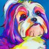 Colorful Shih Tzu Dog Animal Diamond Painting