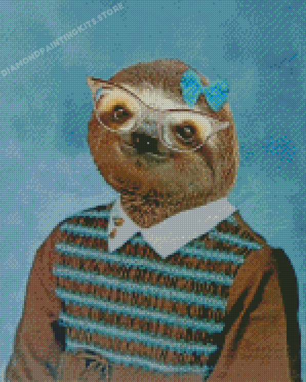 Cute Sloth In Sloth Diamond Painting