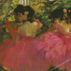 Degas Ballet Dancer In Pink Dress Diamond Painting