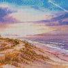Findhorn Beach At Sunset Art Diamond Painting