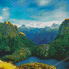 Fiordland Island Landscape Diamond Painting