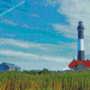 Fire Island Lighthouse Building Diamond Painting