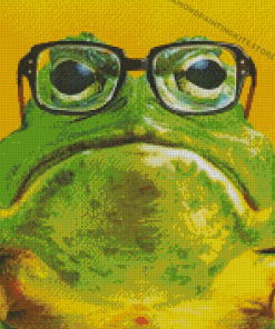 Frog In Glasses Diamond Painting