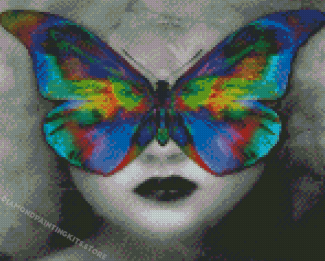 Girl Butterfly Diamond Painting