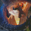 Godzilla Vs Kong Gorilla Diamond Painting