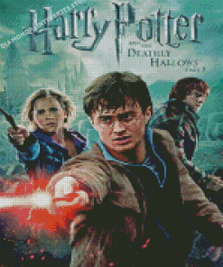 Harry Potter And The Deadly Hallows Movie Poster Diamond Painting