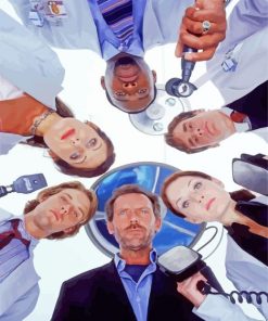 House MD Serie Characters Diamond Painting